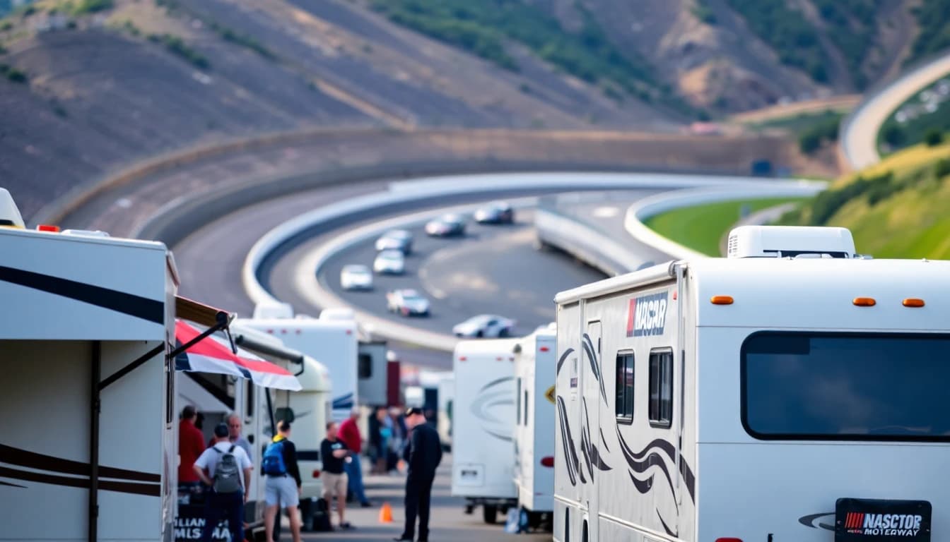RV camping at Bristol Motor Speedway Thunder Valley